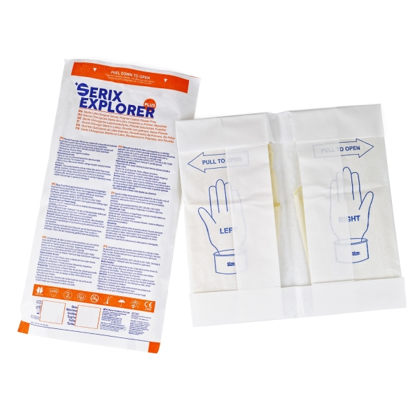 Manusi Chirurgicale Sterile Latex, Nepudrate, 8.0, Serix Explorer Plus, 50 perechi/set, 10 set/BAX