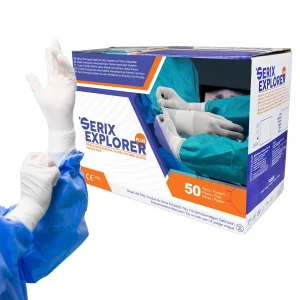 Manusi Chirurgicale Sterile Latex, Nepudrate, 8.5, Serix Explorer Plus, 50 perechi/set, 10 set/BAX