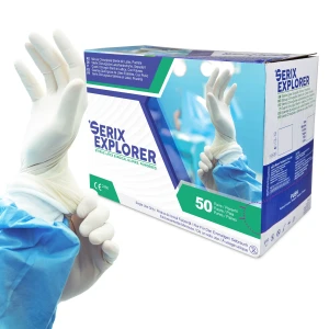 Manusi Chirurgicale Sterile Latex, Pudrate, 8.0, Serix Explorer, 50 perechi/set, 10 set/BAX