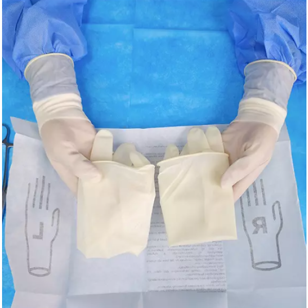 Manusi Chirurgicale Sterile Latex, Pudrate, 7.5, Medispo, 50 perechi/set, 8 set/BAX