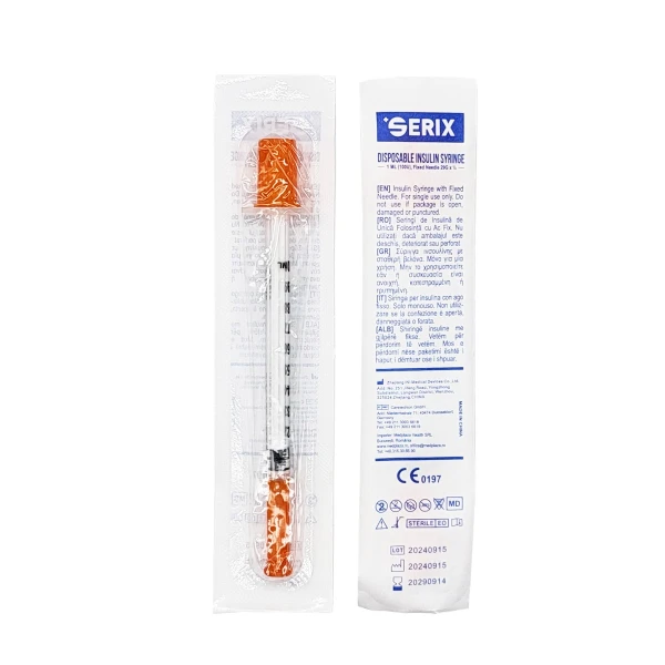 Seringi 1.0 ML (Insulina), Ac Fix 29G, Serix, 100 buc/set, 32 set/BAX
