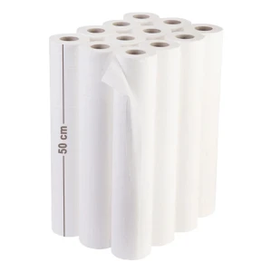 Outlet: Role Medicale tip Cearceaf, 2 straturi, 50cm x 50m, Serix, 12 role/set, (Cutie Deteriorata)