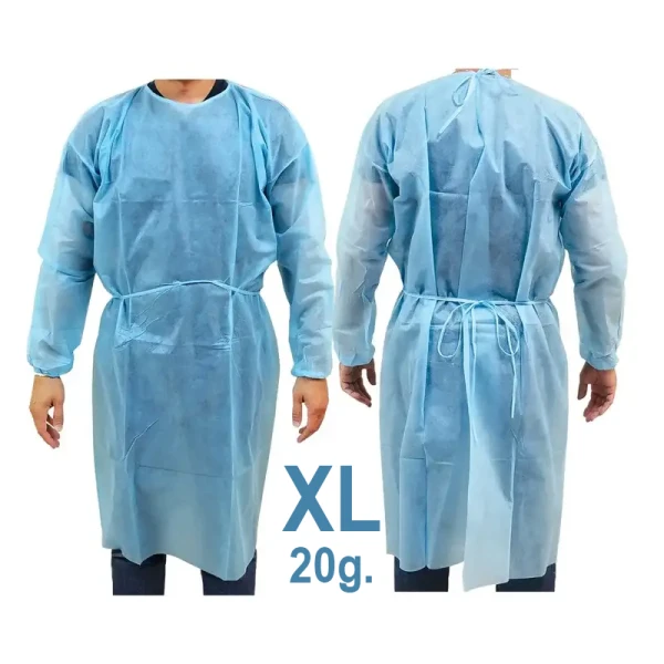 ps-44833 Halat Medical Vizitatori PP, 20 GR, Blue, Marime XL, Serix ZF, 10 buc/set, 20 set/BAX