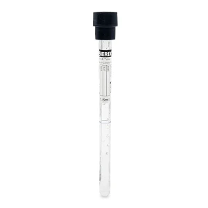 Vacutainer VSH 1,6ml, 8 x 120mm, STICLA, Dop Negru, Serix, 100 buc/set, 12 set/BAX