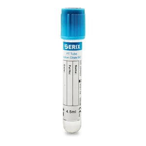 Vacutainer Coagulare 4.5ml Na Citrate, PET, Dop Albastru, Serix, 100 buc/set, 12 set/BAX