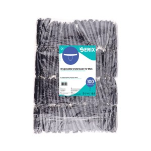 Lenjerie de unica folosinta Barbati, PP, Black, Serix, 100 buc/set, 10 set/BAX