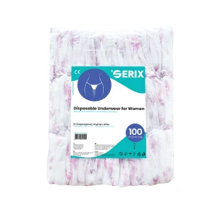 Lenjerie de unica folosinta Femei, PP, White, Serix, 100 buc/set, 10 set/BAX