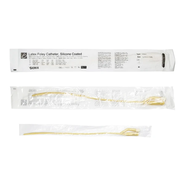 Sonda Foley Latex Siliconat, CH12, 2 cai, Serix, 20 buc/set, 30 set/BAX