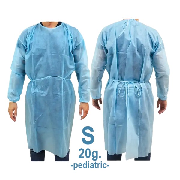 ps-44838 Halat Medical Vizitatori Copii HG PP, 20 GR, Blue, Marime S, Serix, 10 buc/set, 10 set/BAX