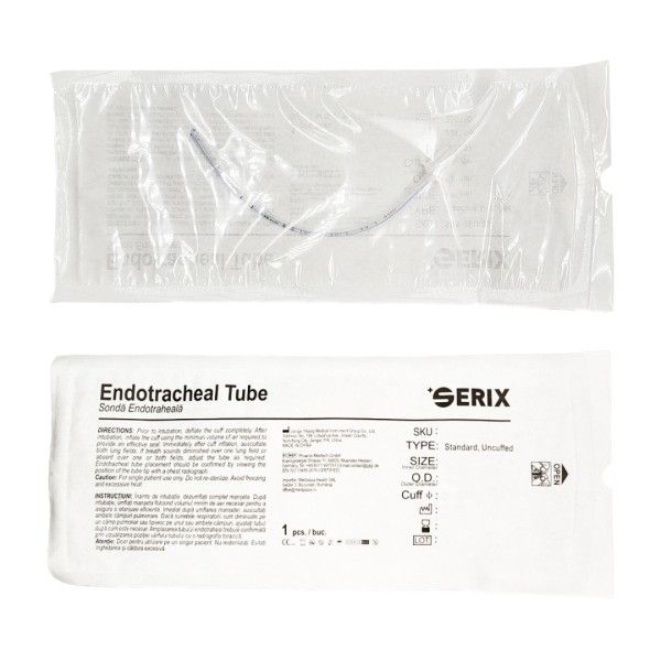 ps-45012 Sonda Endotraheala IOT fara balonas, D.I. (mm) 2.5, Serix, 25 buc/set, 8 set/BAX