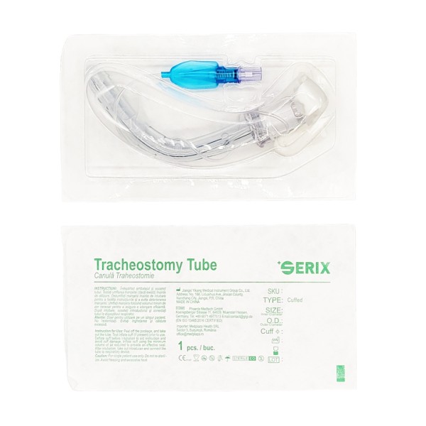ps-45076 Canula Traheostomie cu balonas, marime 9.0, Serix, 10 buc/set, 10 set/BAX