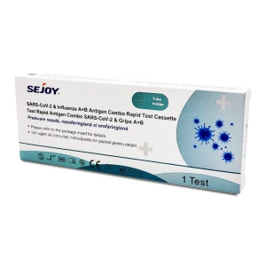 Test Rapid Antigen Combo 3-in-1, SARS-CoV-2 + GripaA + GripaB, SEJOY, 1 buc/set, 400 teste/BAX