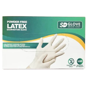 Manusi Examinare Latex, Nepudrate, L, SD-Glove, 100 buc/set, 10 set/BAX